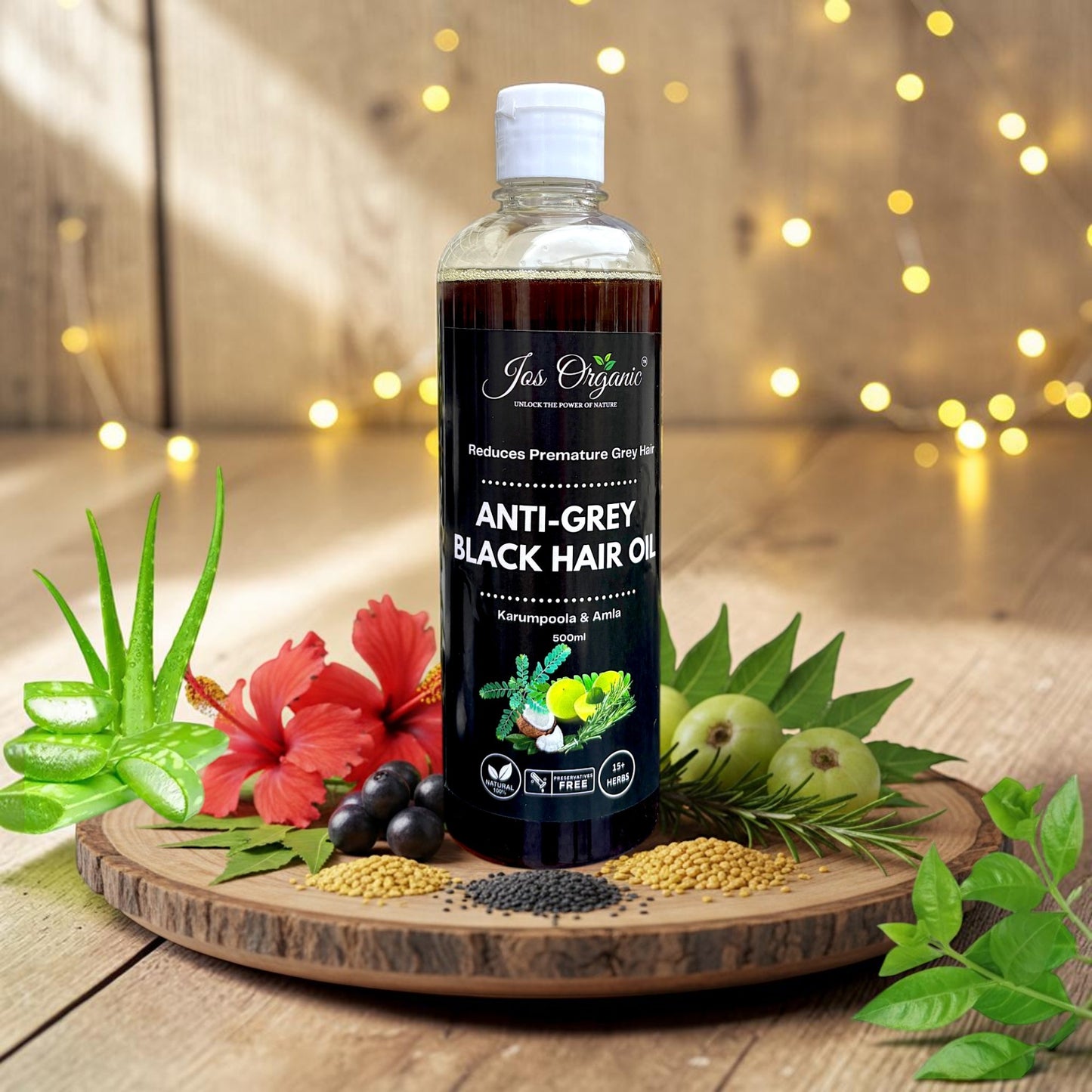 Anti-Grey Black Hair Oil