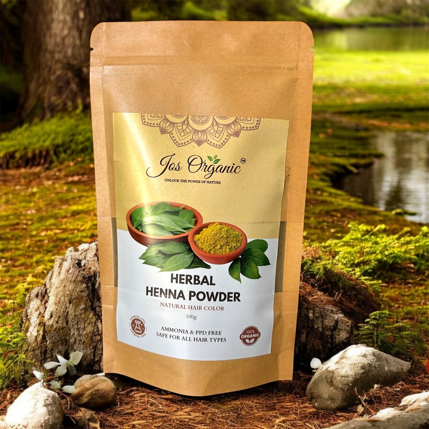 Henna Powder – Natural Brown Hair Color & Conditioner 100gm