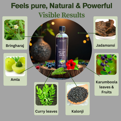 Anti-Grey Black Hair Oil