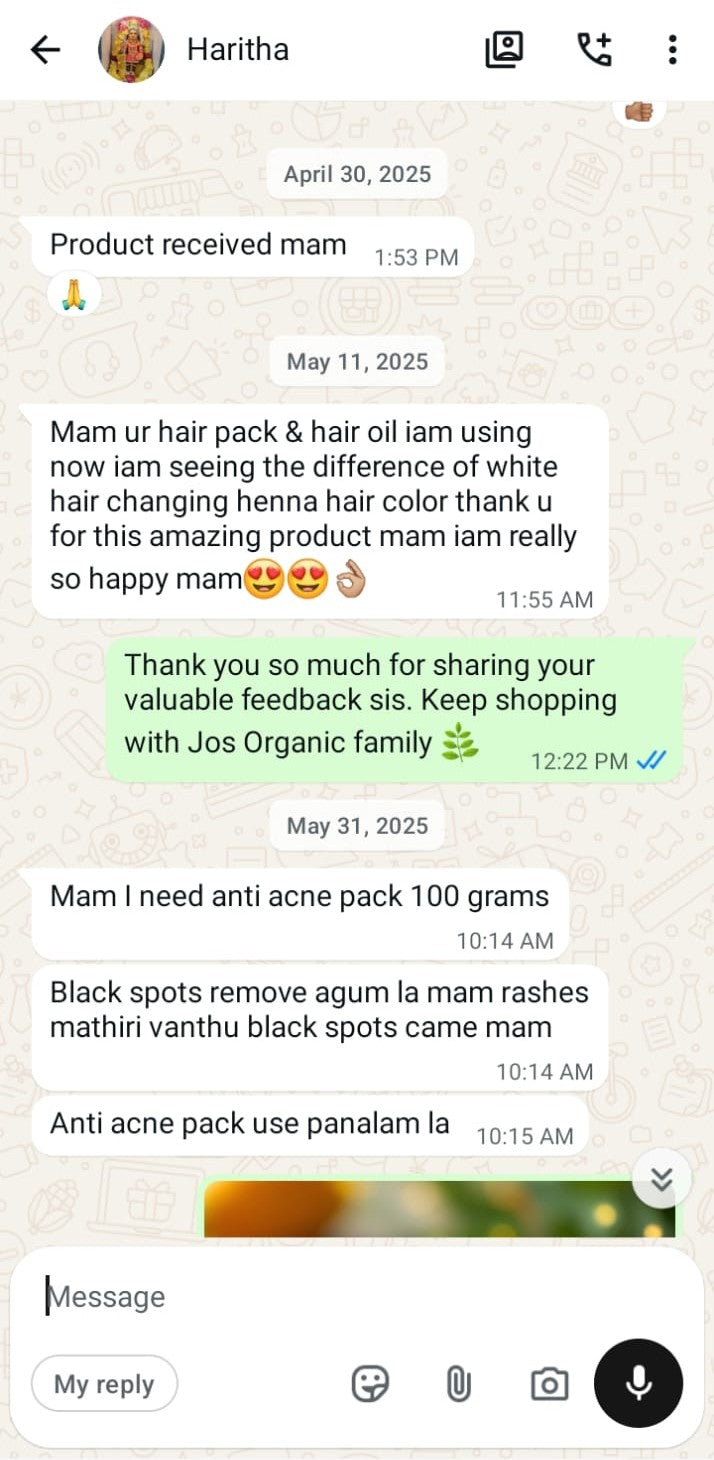 Anti-Grey Black Hair Pack WhatsApp review