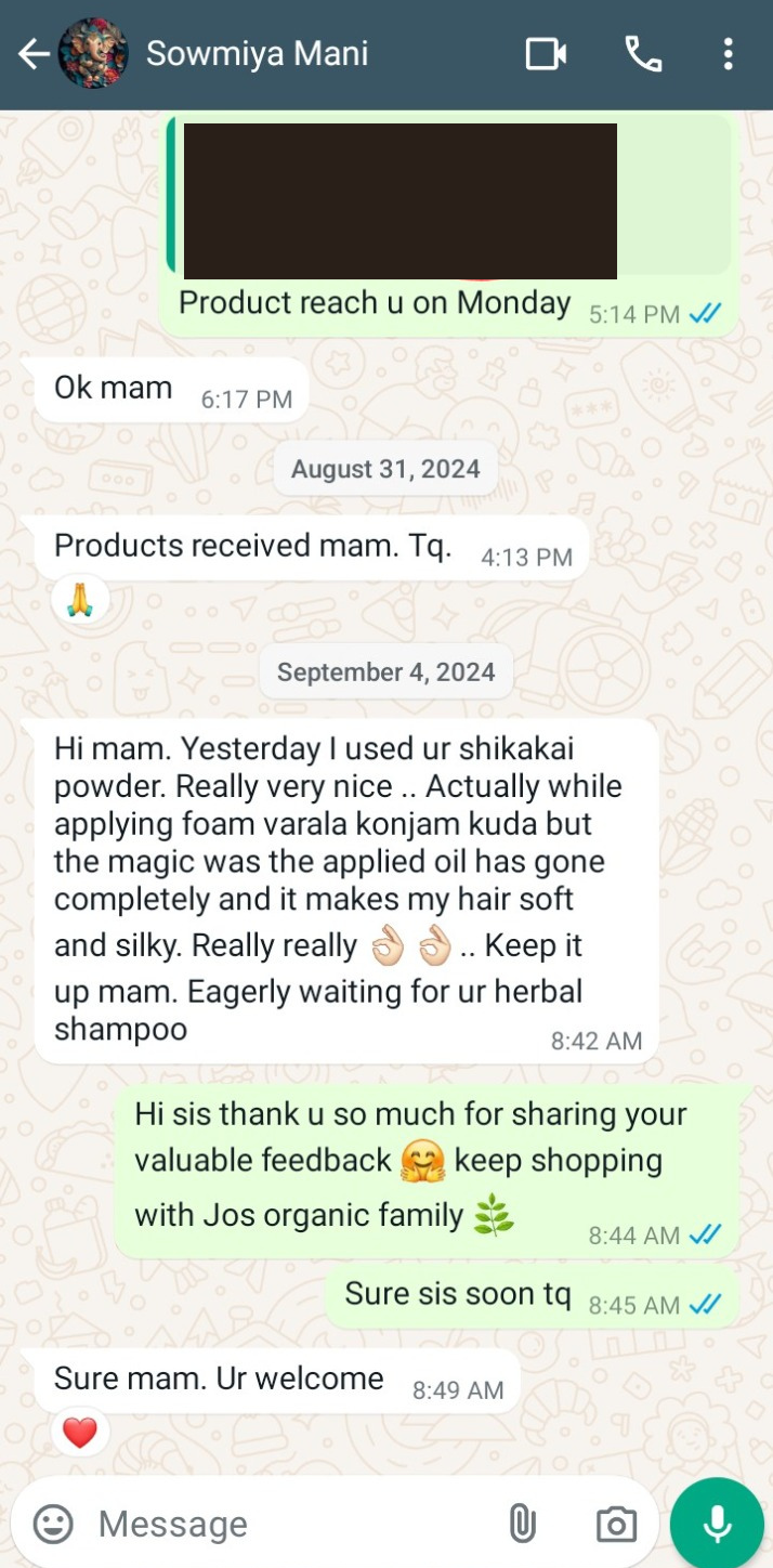 Shikakai WhatsApp review