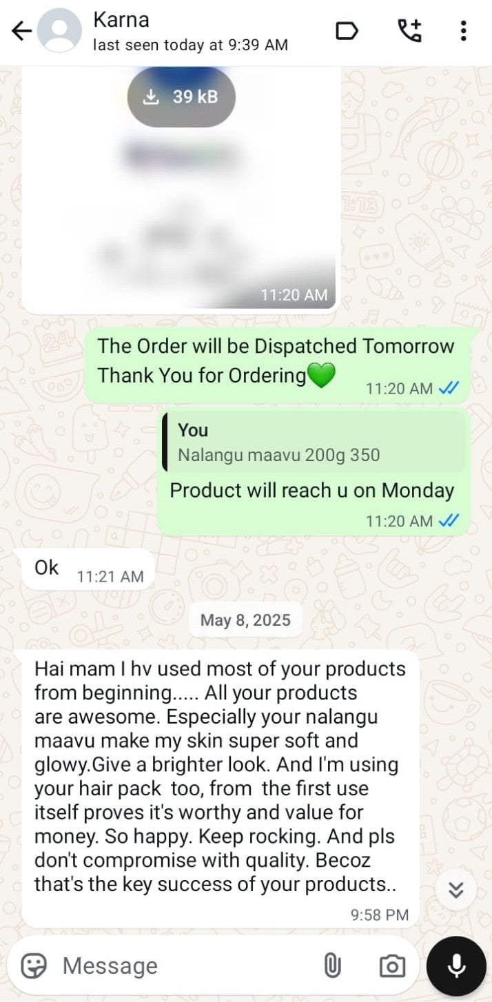 Hair Pack WhatsApp review