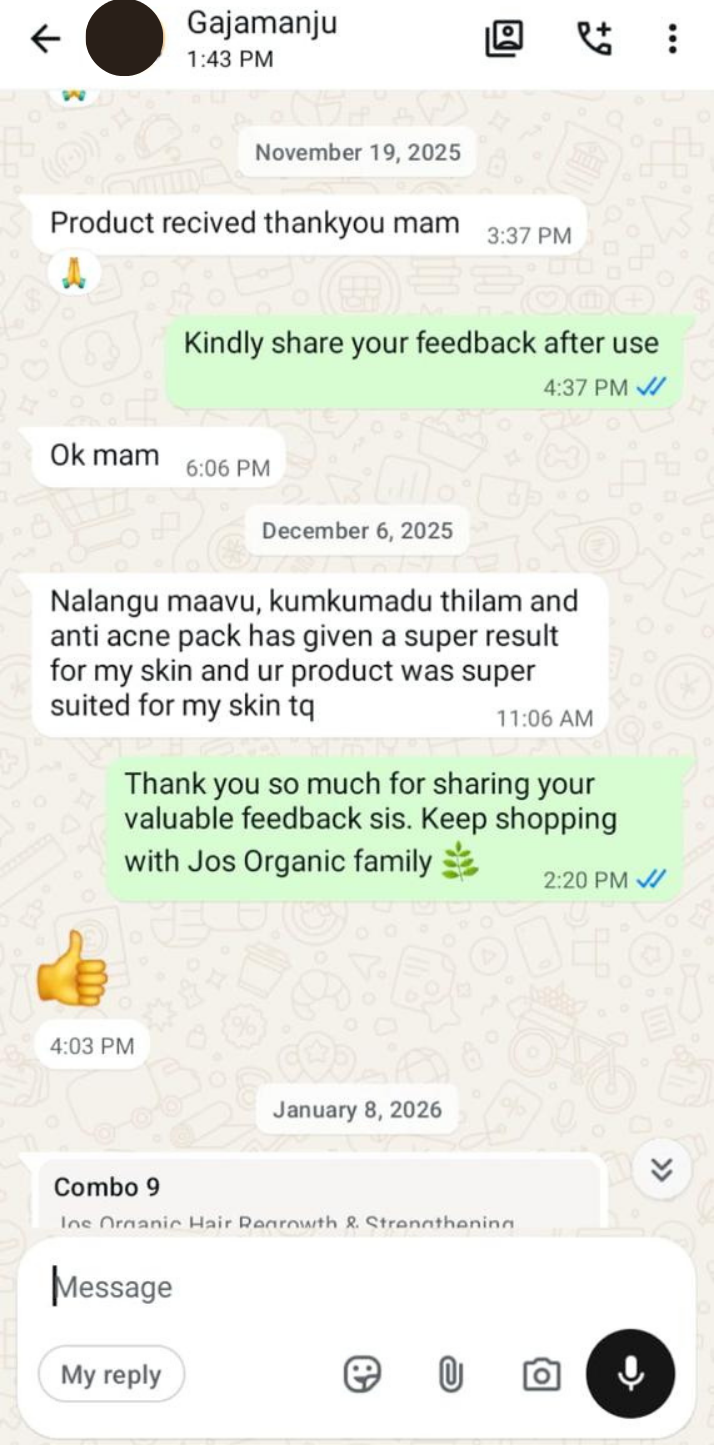Anti-Acne Pack WhatsApp review