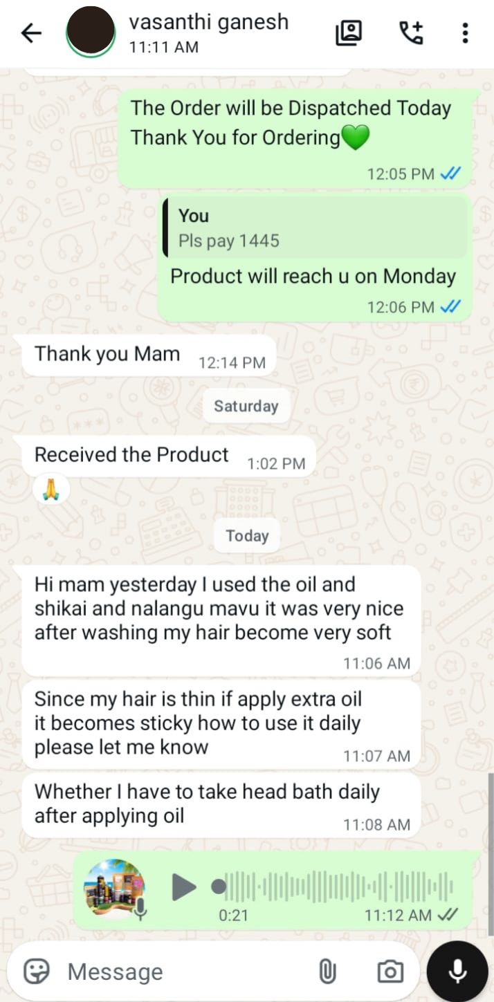 3 in 1 Oil WhatsApp review