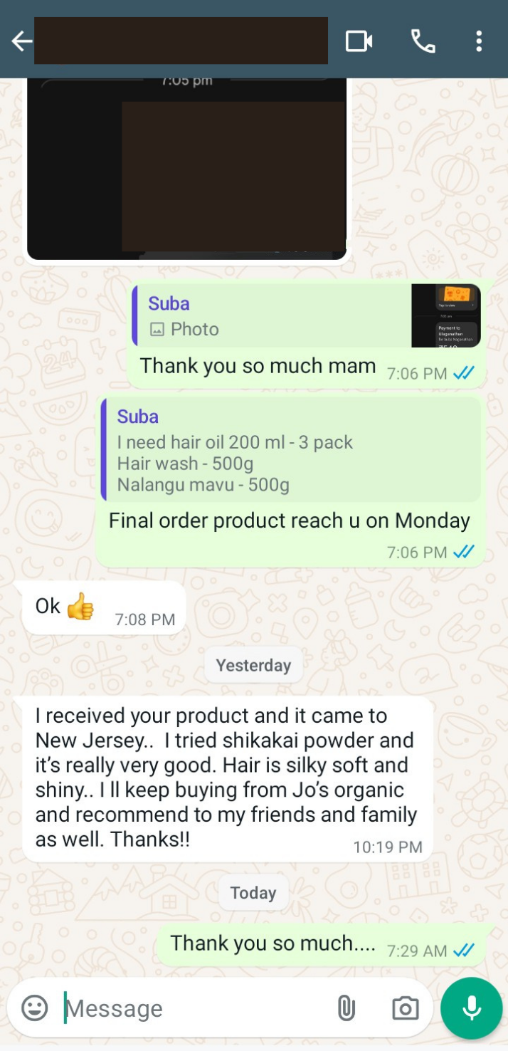 Shikakai WhatsApp review
