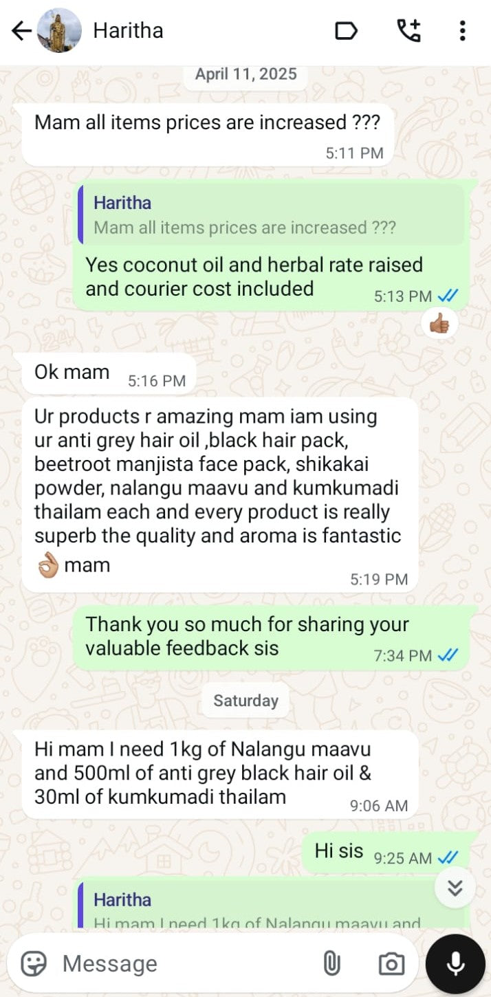 Anti-Grey Black Hair Pack WhatsApp review