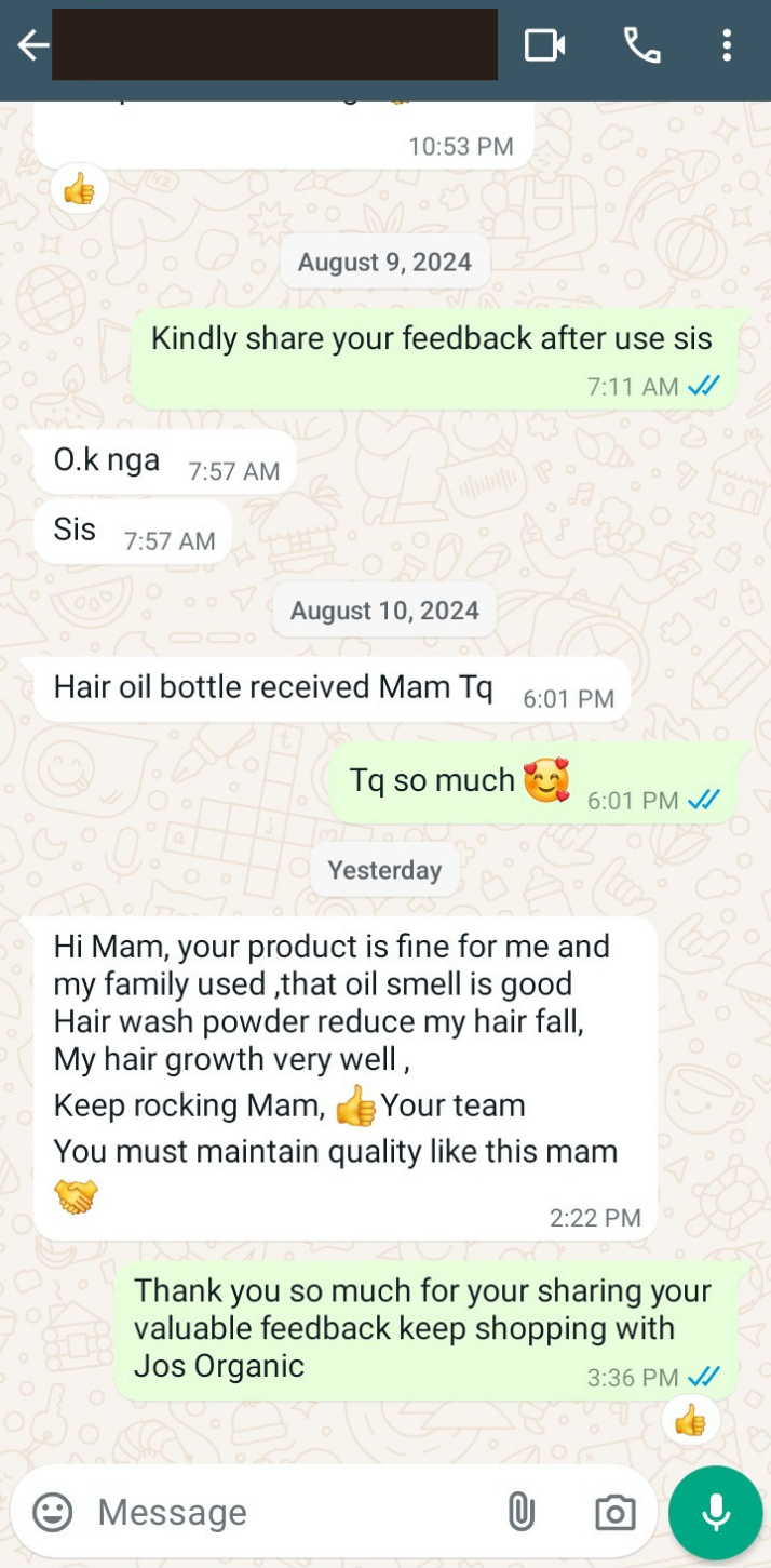 Shikakai WhatsApp review