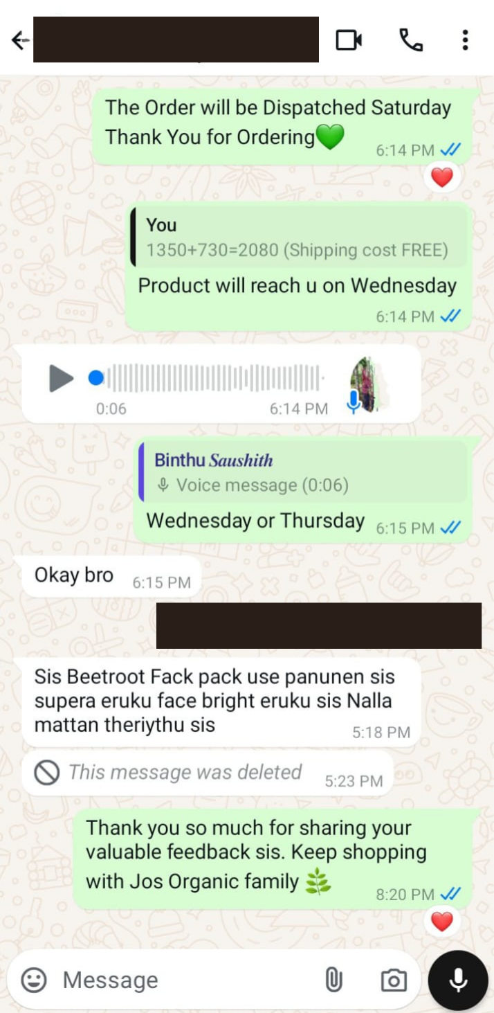 Beetroot Face Pack WhatsApp review