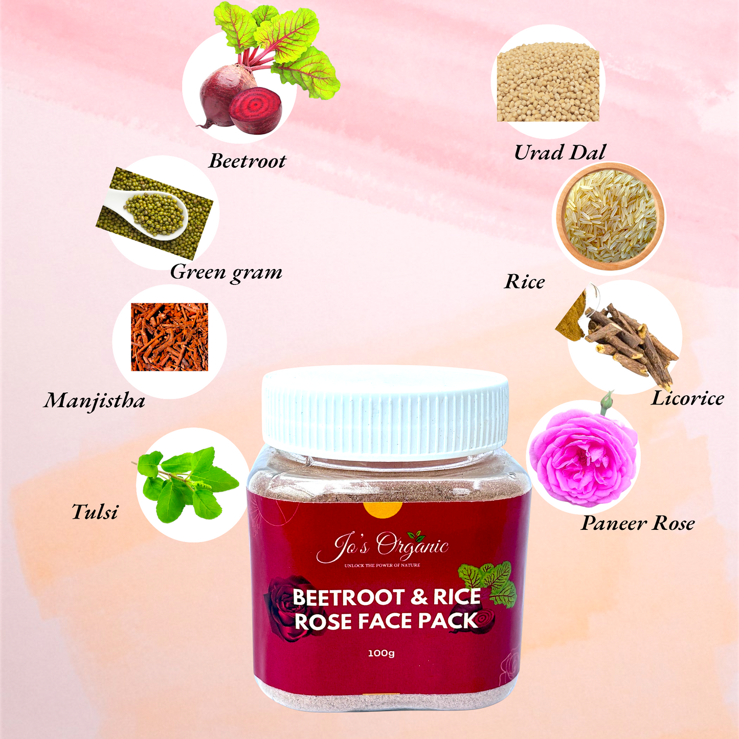 Beetroot & Rice Rose Face Pack