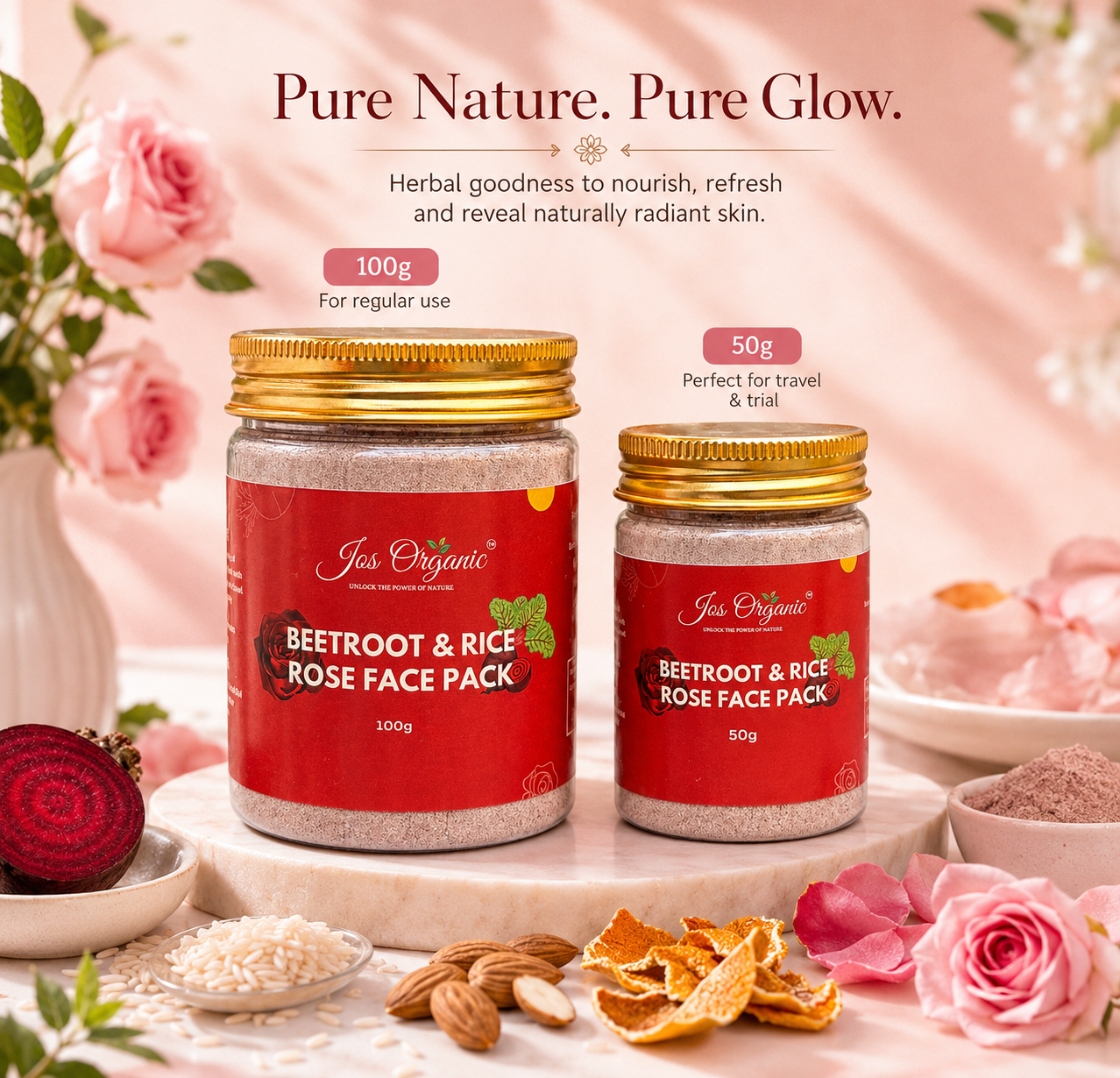 Beetroot & Rice Rose Face Pack