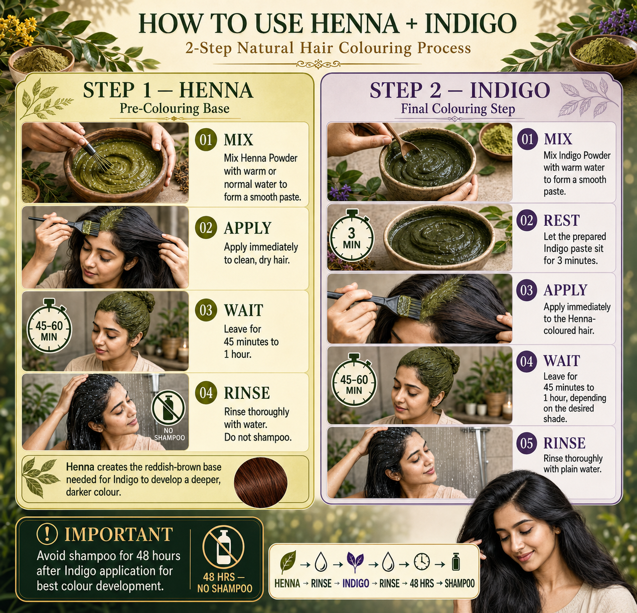 Herbal Henna & Indigo Powder