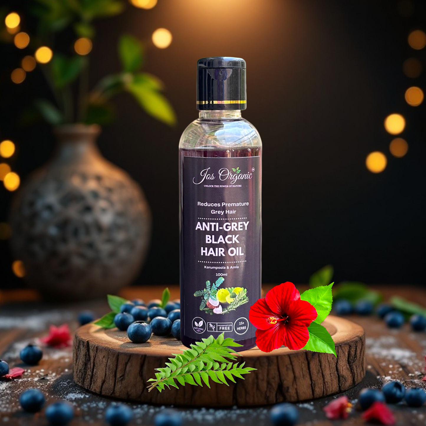 Anti-Grey Black Hair Oil