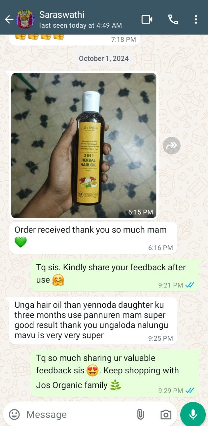 3 in 1 Oil WhatsApp review