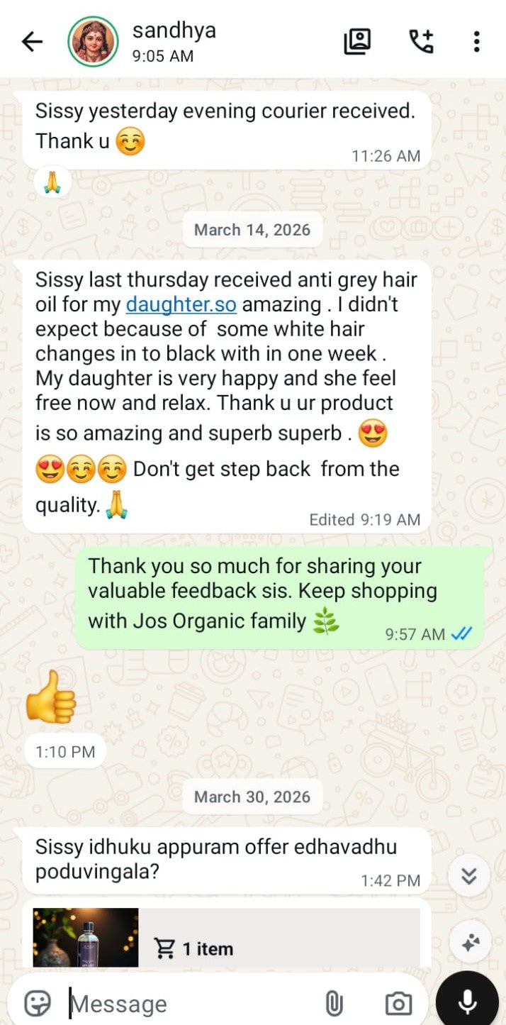 Anti-Gray Black Hair Oil WhatsApp review