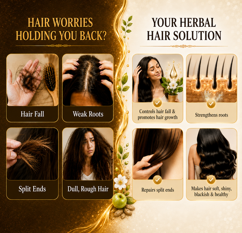 3 in 1 Herbal Hair Oil